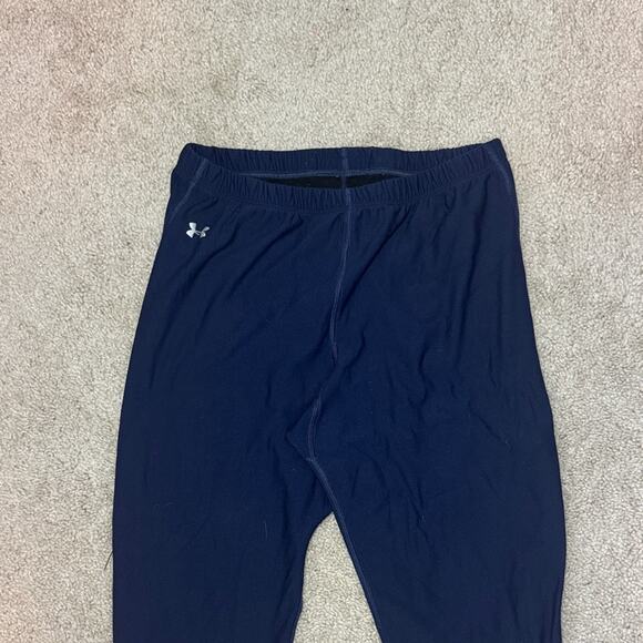 Under Armour Midnight Blue Lined Leggings Tights Women's Large - Picture 2 of 5
